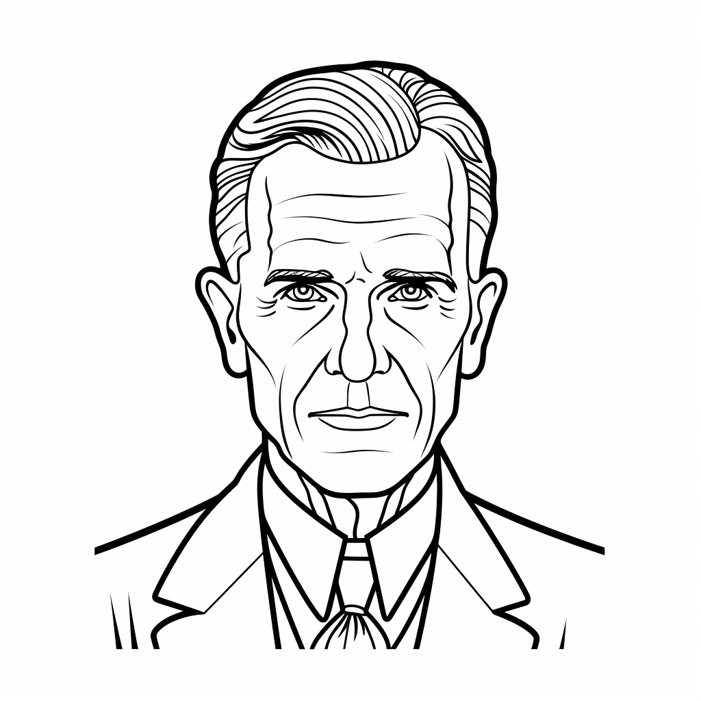 Henry ford coloring page for kids free printable in henry ford cool coloring pages color
