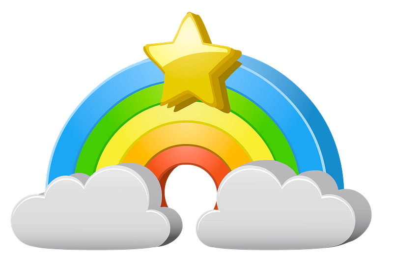 Rainbow png images free png vector graphics effects backgrounds
