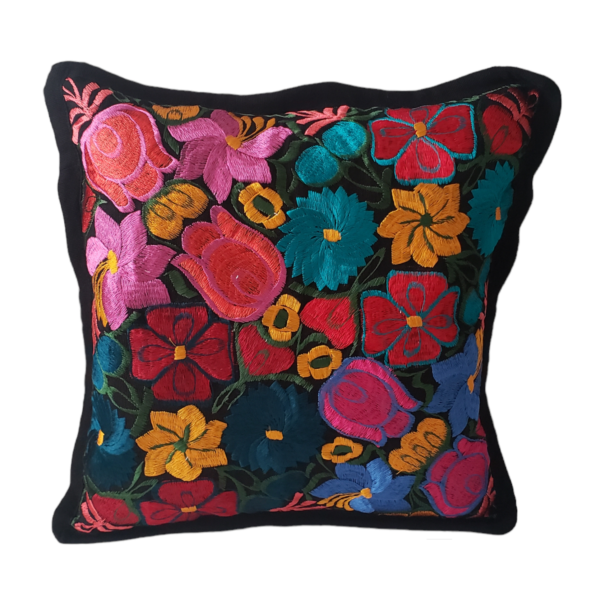 Mexican pillow cover oaxaca handmade embroidered decorative pillow cas â the little pueblo