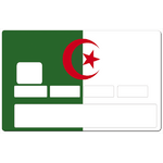 Sticker pour carte bancaire drapeau de lalgerie