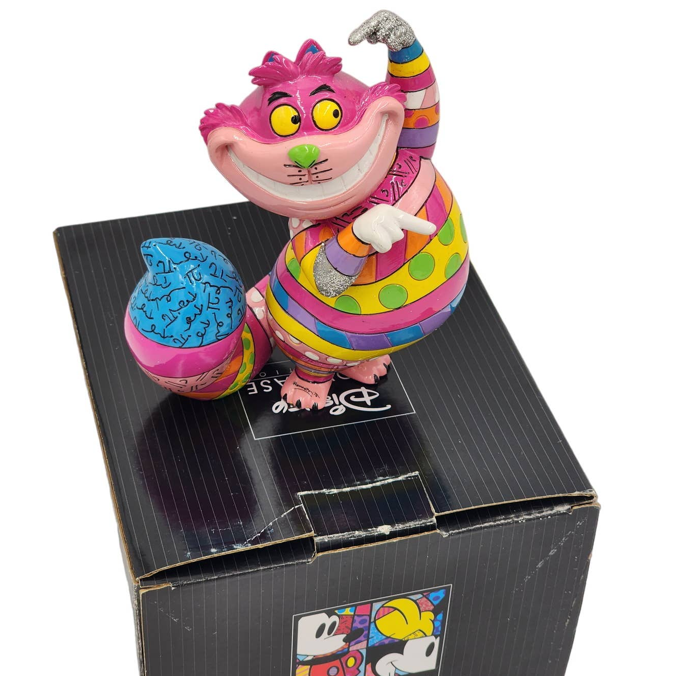 Disney britto alice in wonderland cheshire cat pop art collectible box