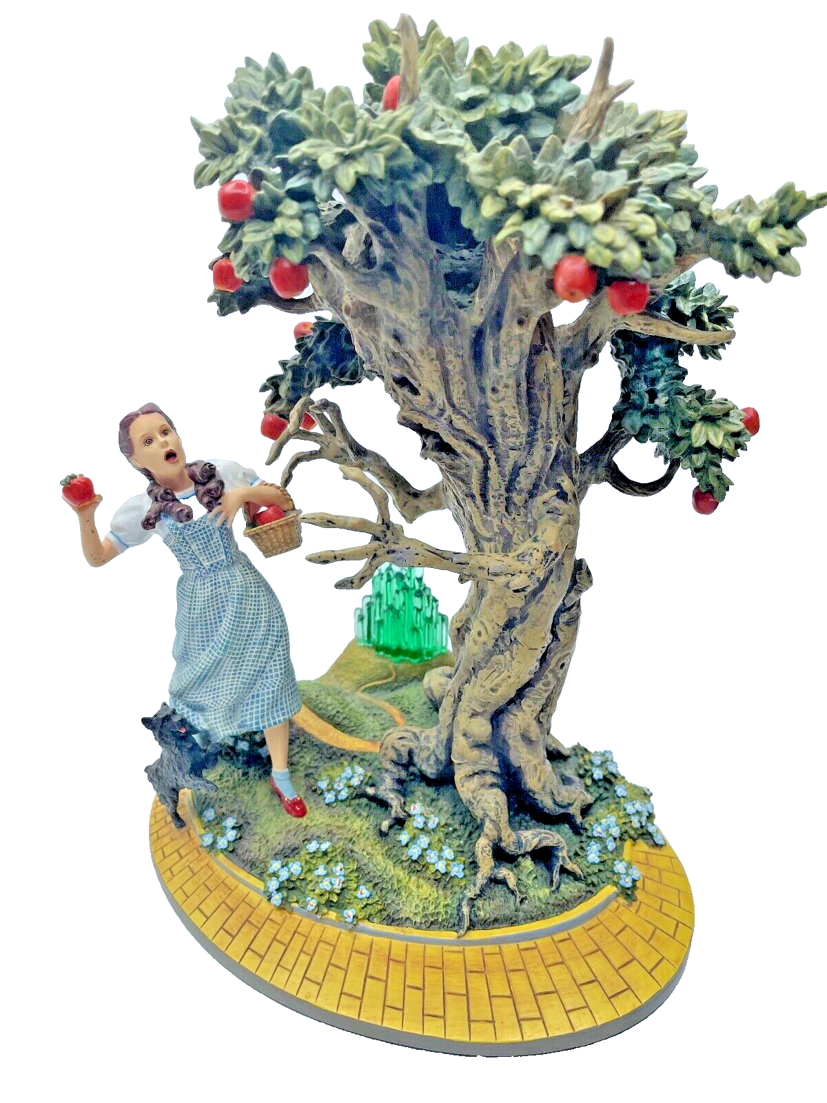 Turner entertainment wizard of oz dorothy and the wicked apple tree statue