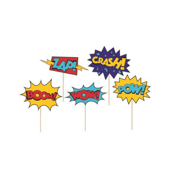 Superhero themed cupcake toppers toppers party palace