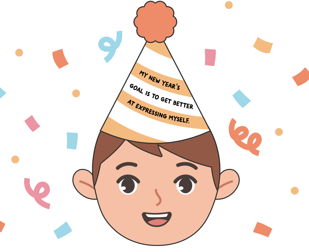Free elementary new year goal setting craft everyday speech