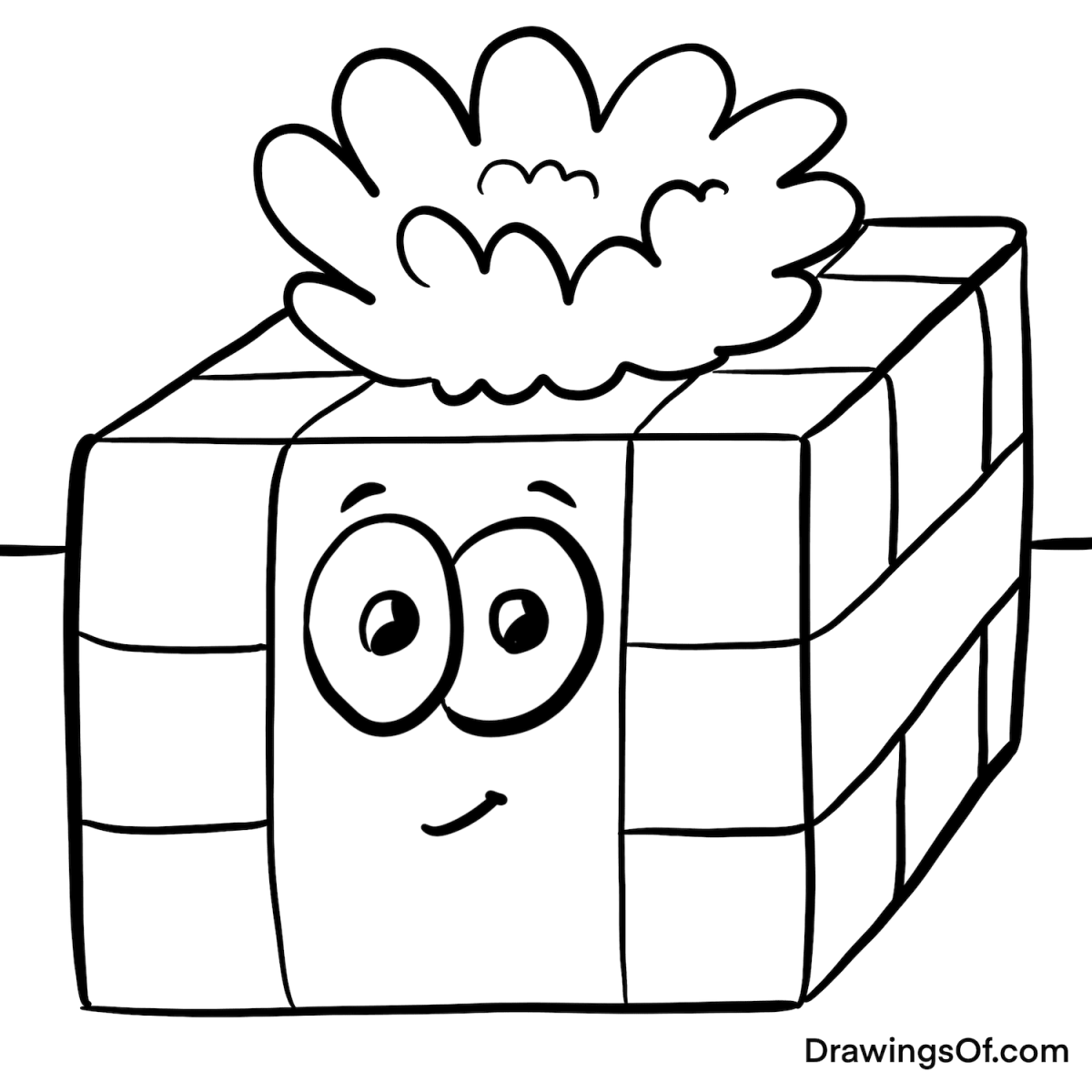 Present drawing gift box cartoons in an easy cute style