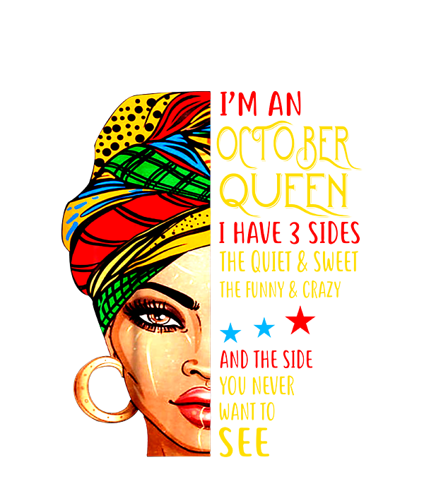 Im an october queen shirt october girl birthday jigsaw puzzle by jj tomany