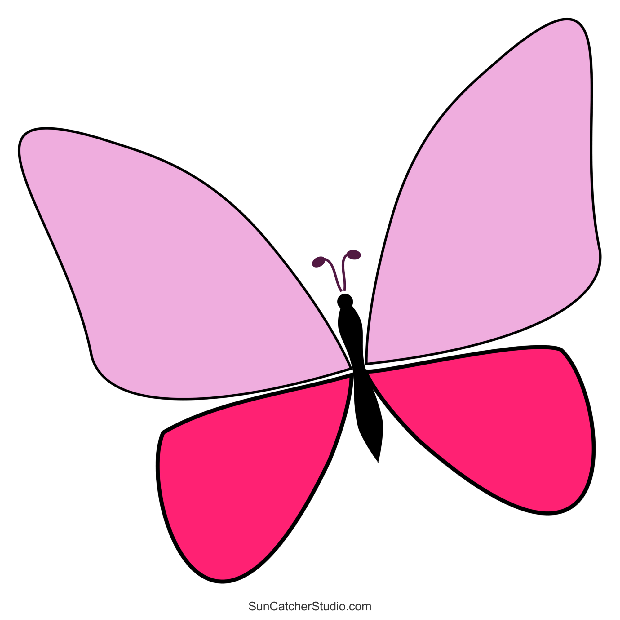 Butterfly svg files printable templates patterns clipart â diy projects patterns monograms designs templates