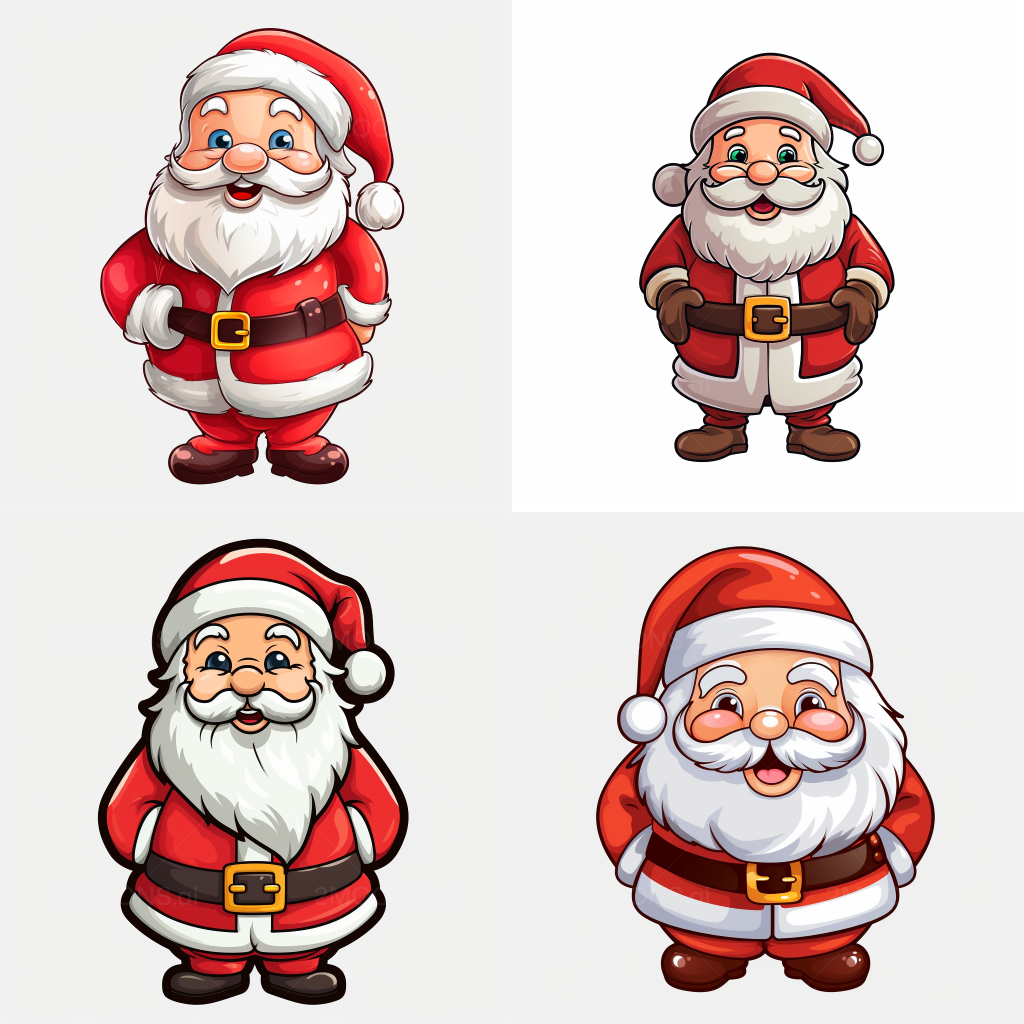 Free photo prompt coloring page for kids ð santa claus cute drawing ð