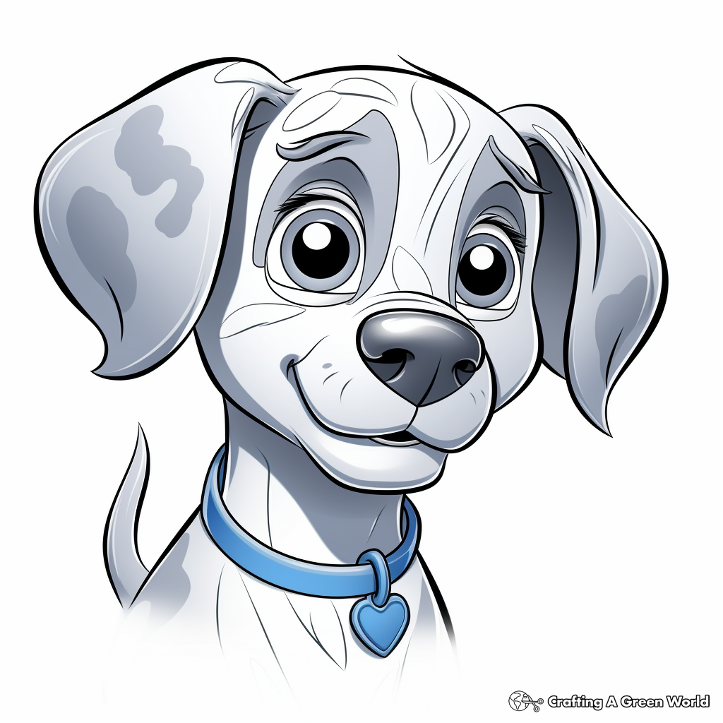 Blue dog coloring pages