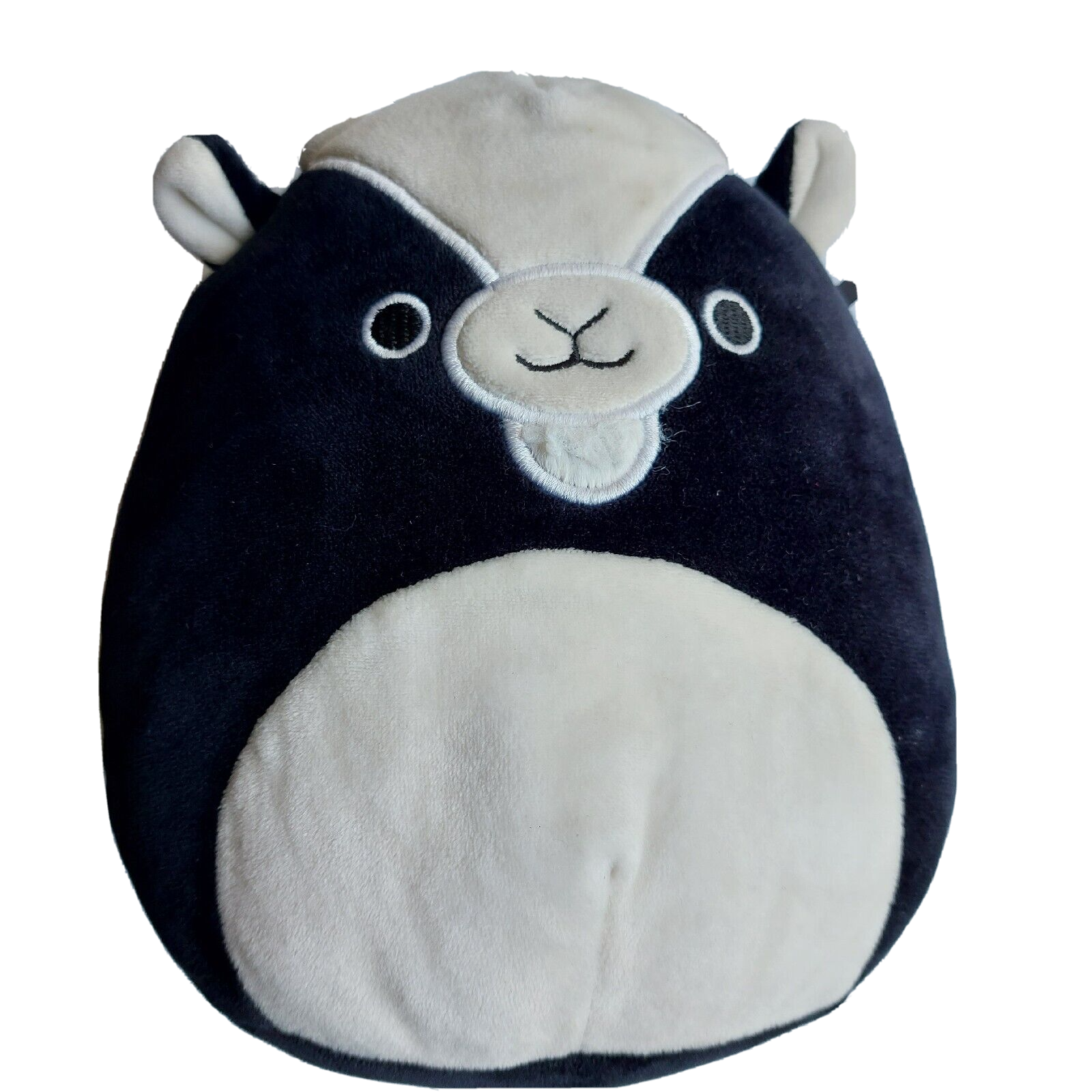 Squishmallows gregory the goat black white soft plush toy