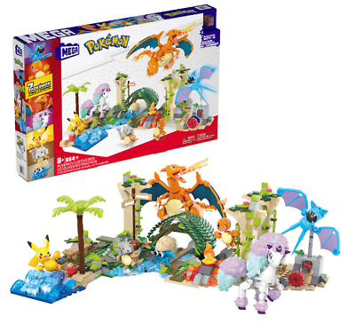Playset mega pokemon discoveries building figures set pieces charizard new