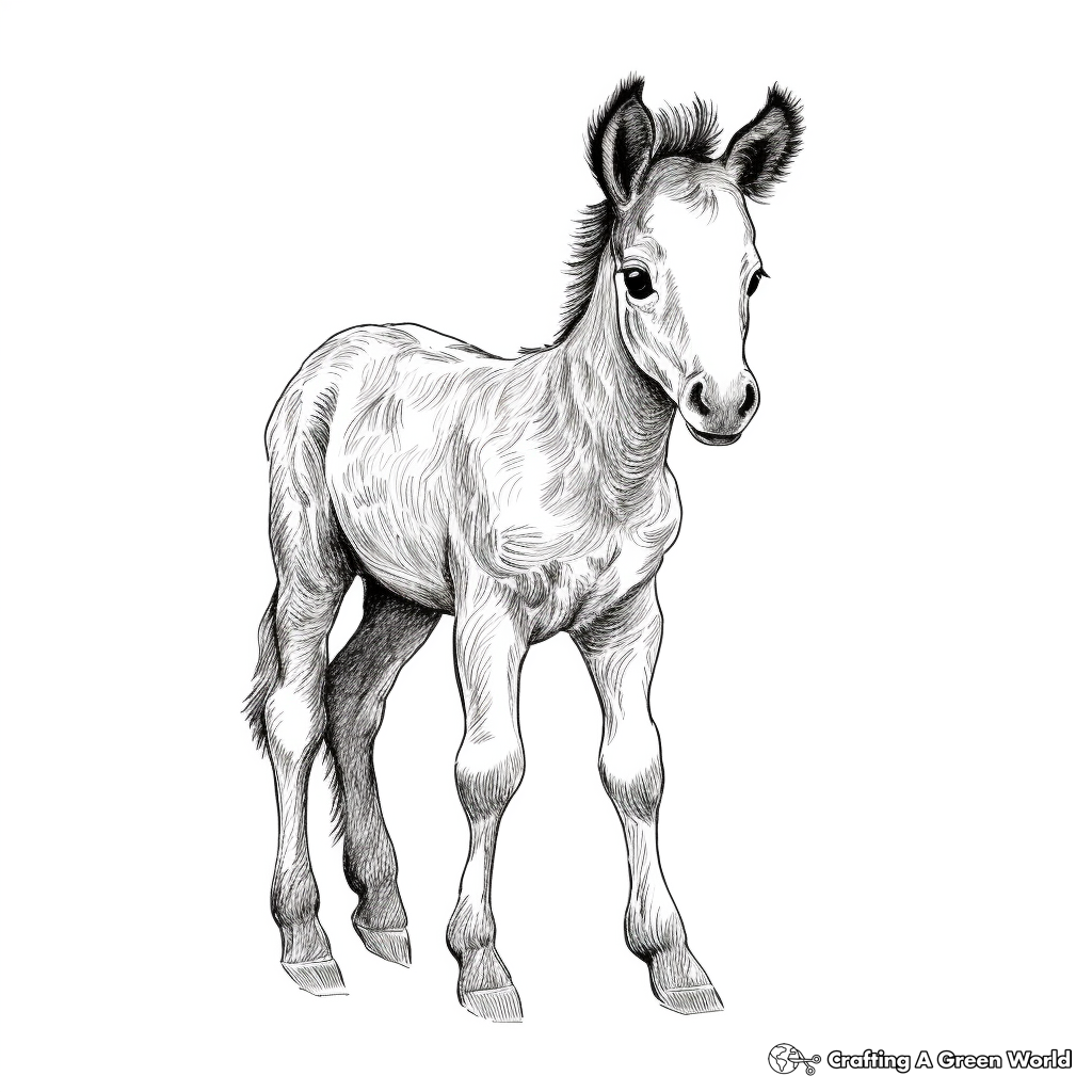 Miniature horse coloring pages