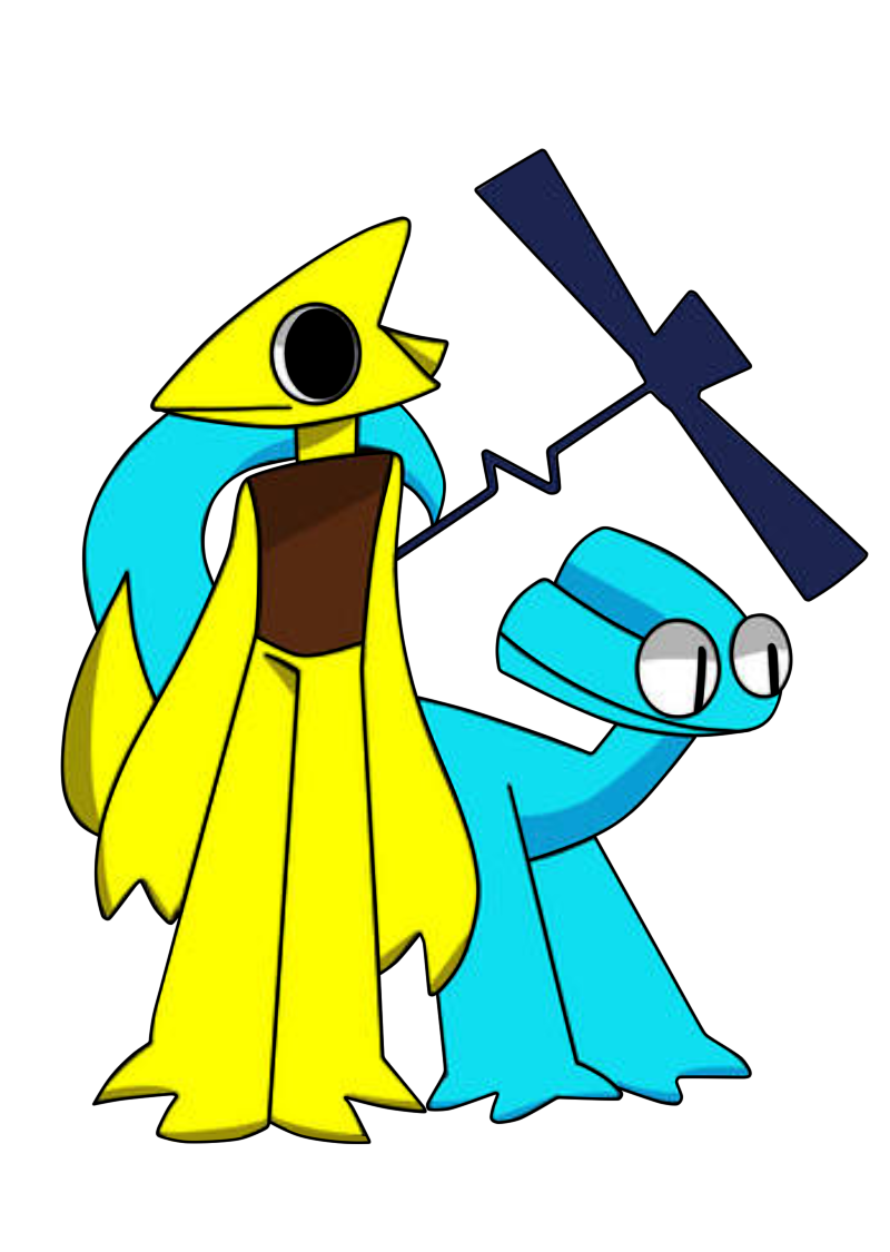 Rainbow friends cyan wallpapers