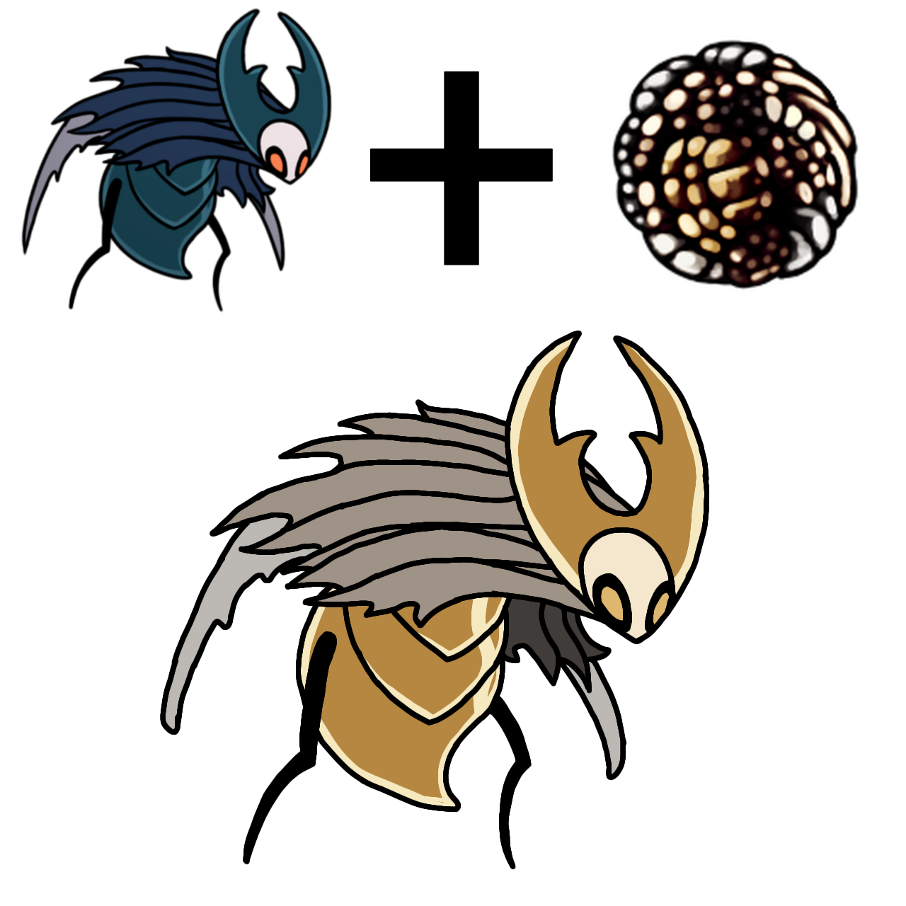 Lord of greed drawing boss charm fusions every day until silksong releases day rhollowknight
