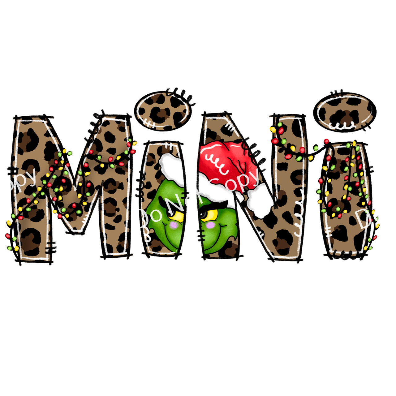 Colorsplash ultra transfers christmas mini grinch