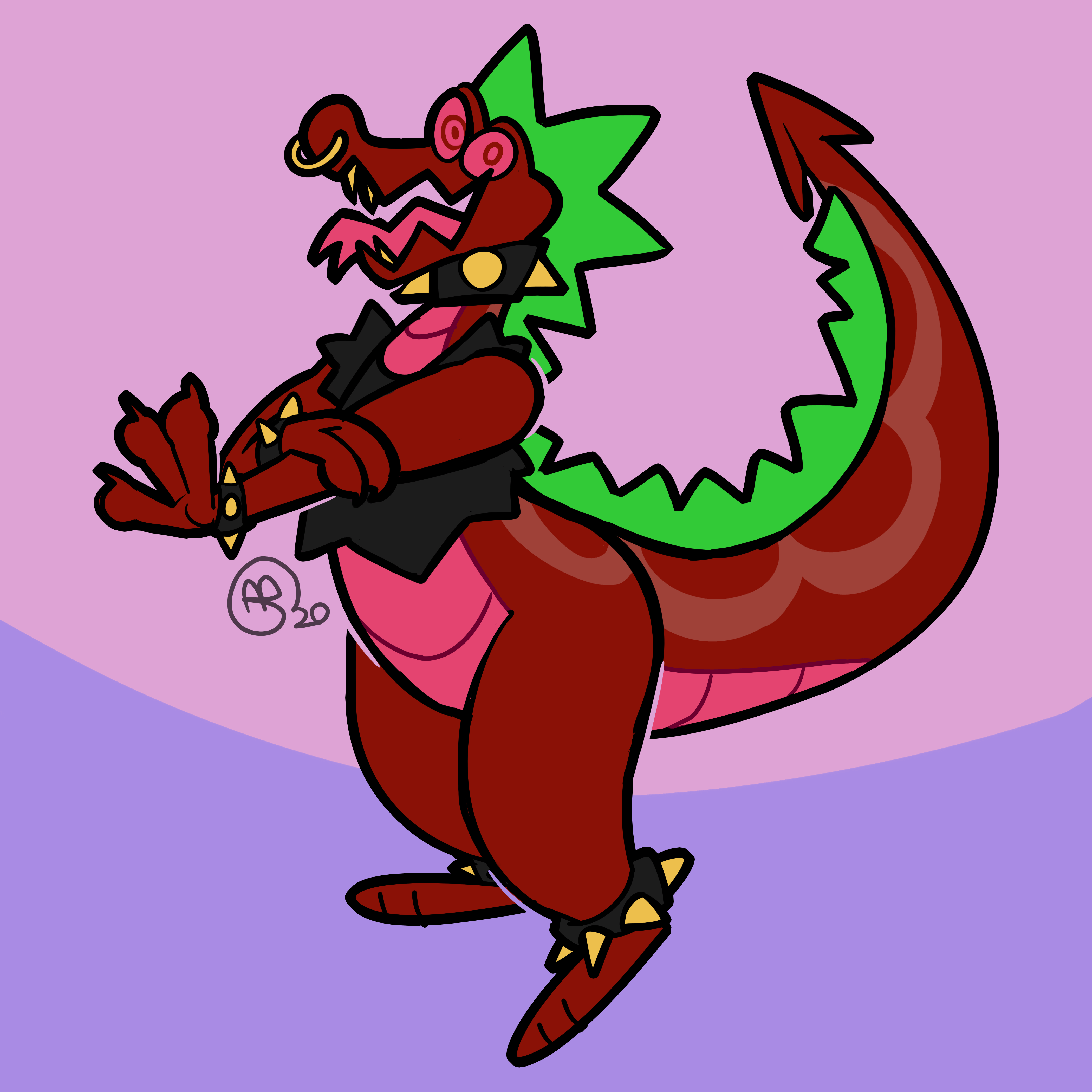 Wacky alligator wowoaoahh art by me rfurry