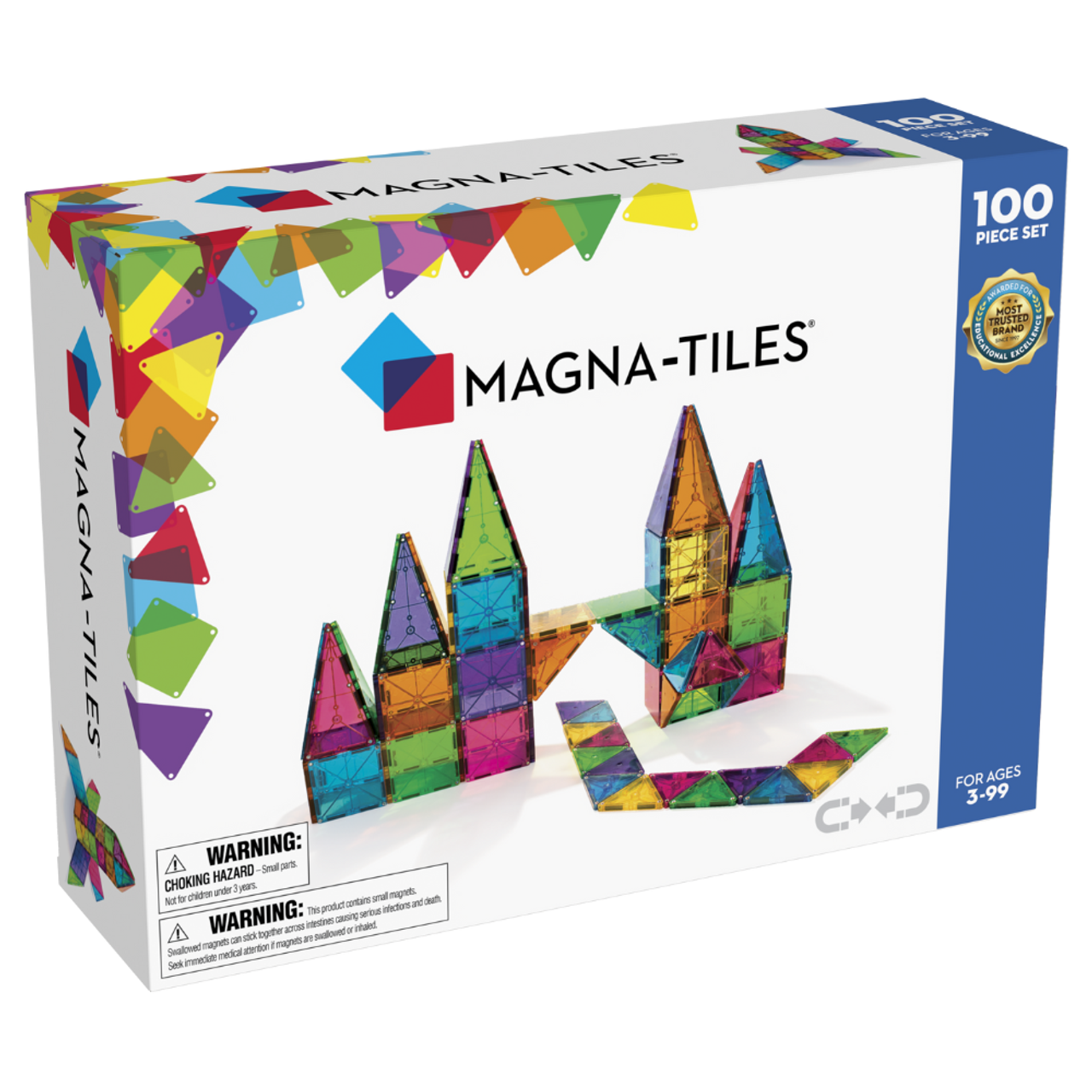 Magnatiles magnet build big large color plain