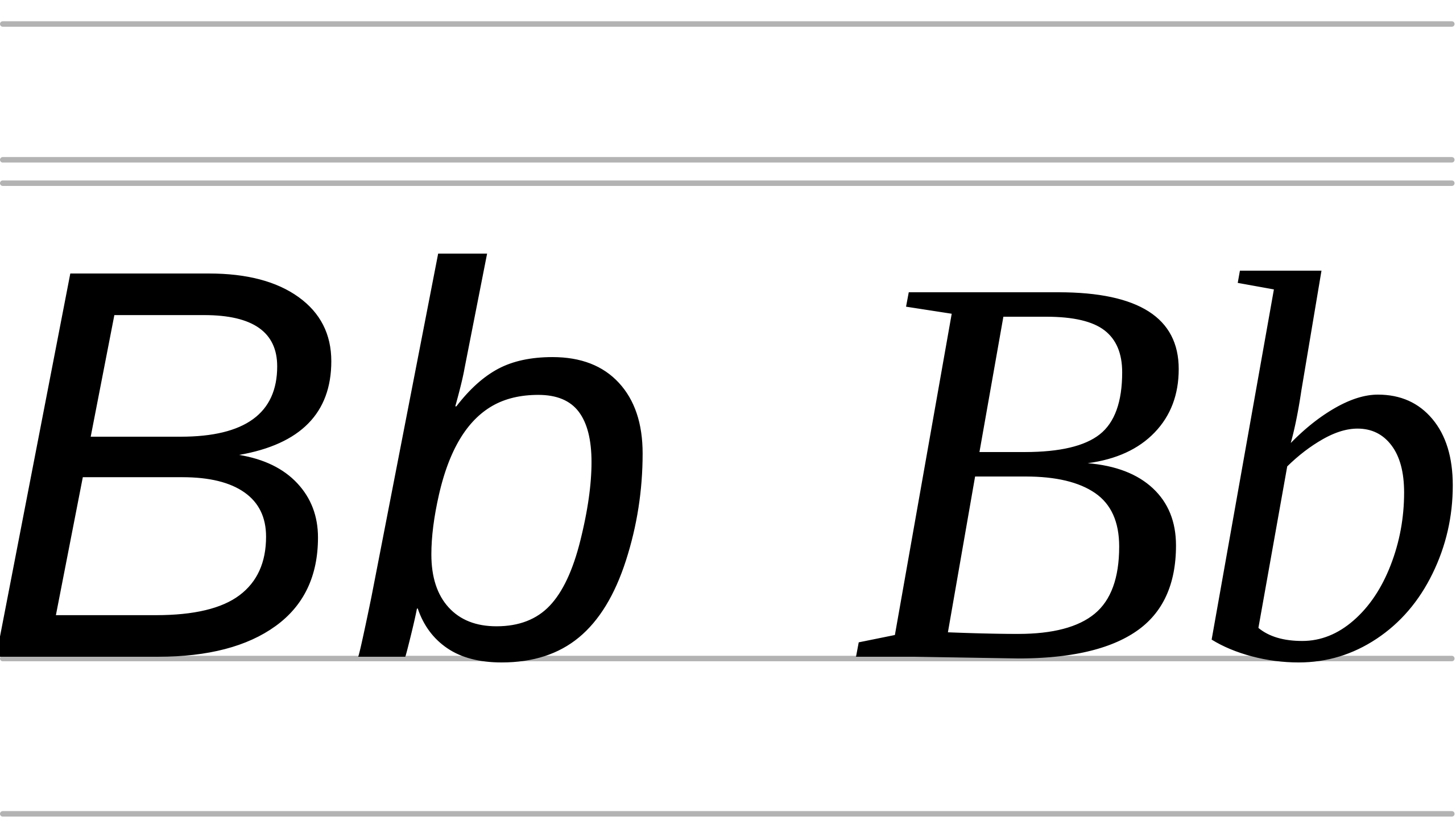 Fileletter b cursivesvg
