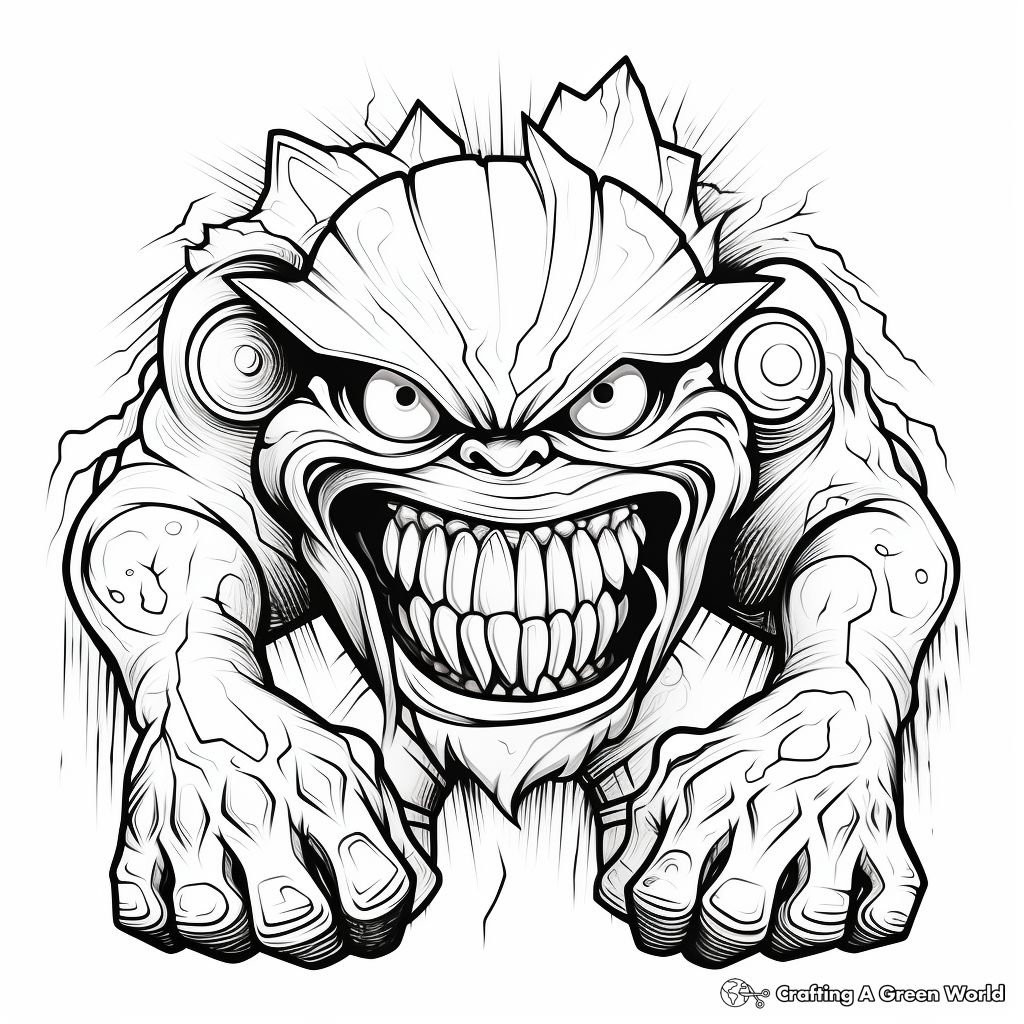 Letter m coloring pages