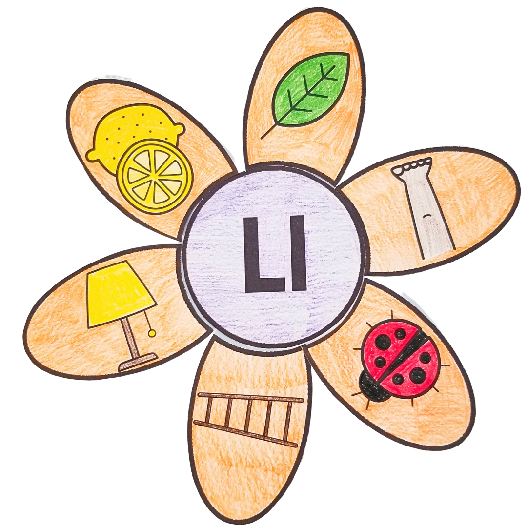 Letter l flower craft