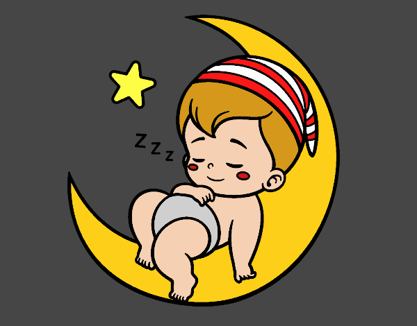 Dibujo de hora de dormir pintado por en el dãa