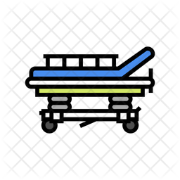 Clinic doctor colored outline icons