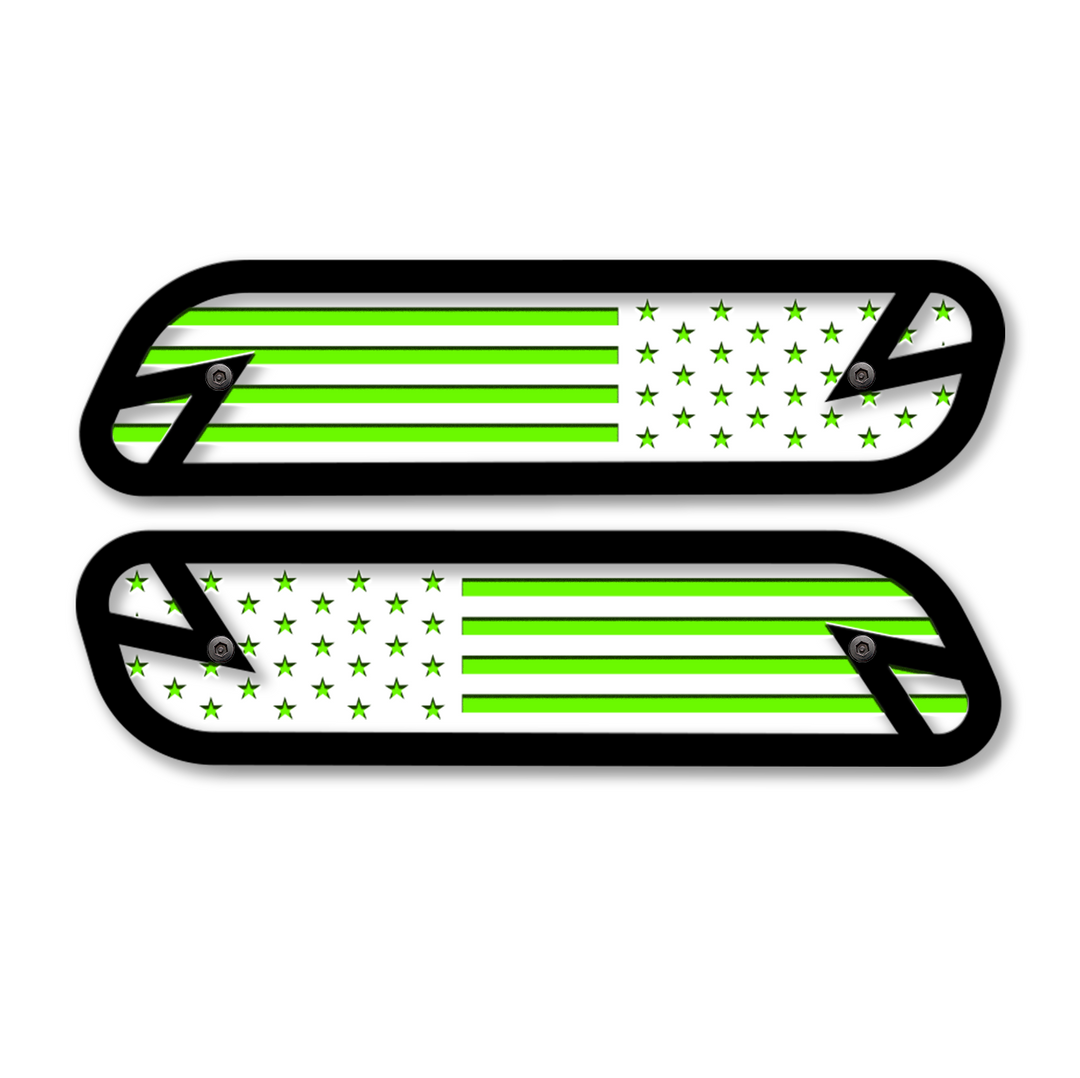 American flag hood emblem replacements
