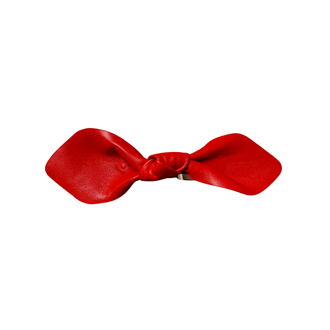 Leather bow clip â skiim paris
