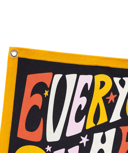 Everyone has something to give camp flag sarah day x oxford pennant