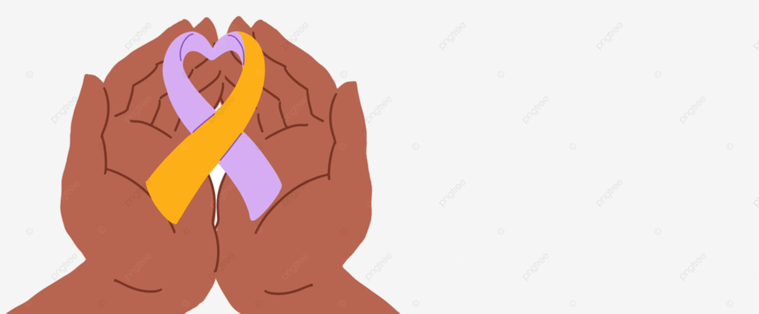 Eczema national awareness month october handwritten lettering and purple and orange support ribbon script skin brown png and vector with transparent background for free download