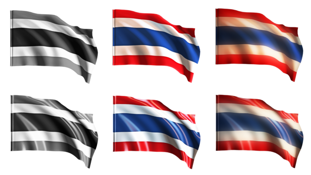 Thailand flag png vector psd and clipart with transparent background for free download