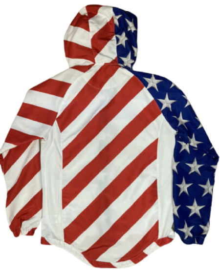 Usa flag stars sequin vest forces jackets