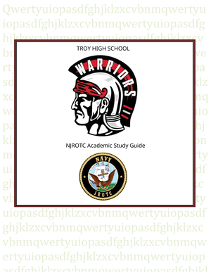 Rotc study stuff