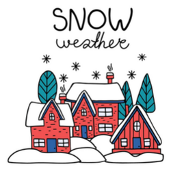 Winter knitted sweater sticker