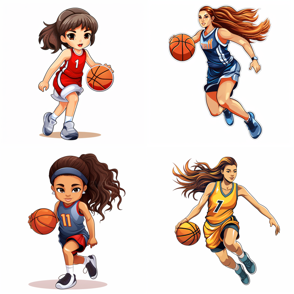 Free photo prompt blue basketball retro sticker set ð