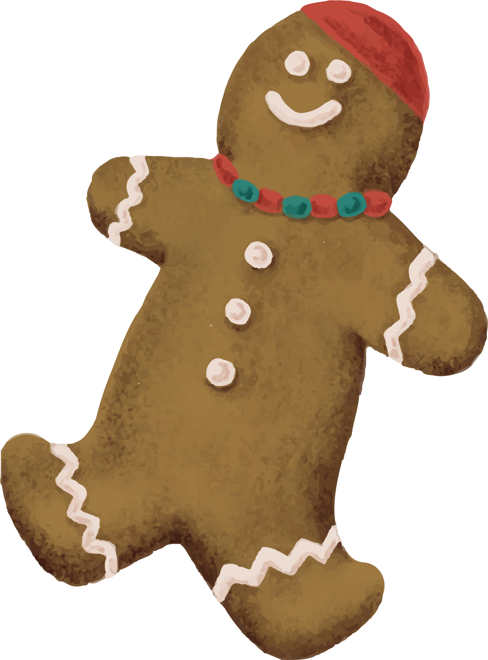 Christmas gingerbread man cookie png image
