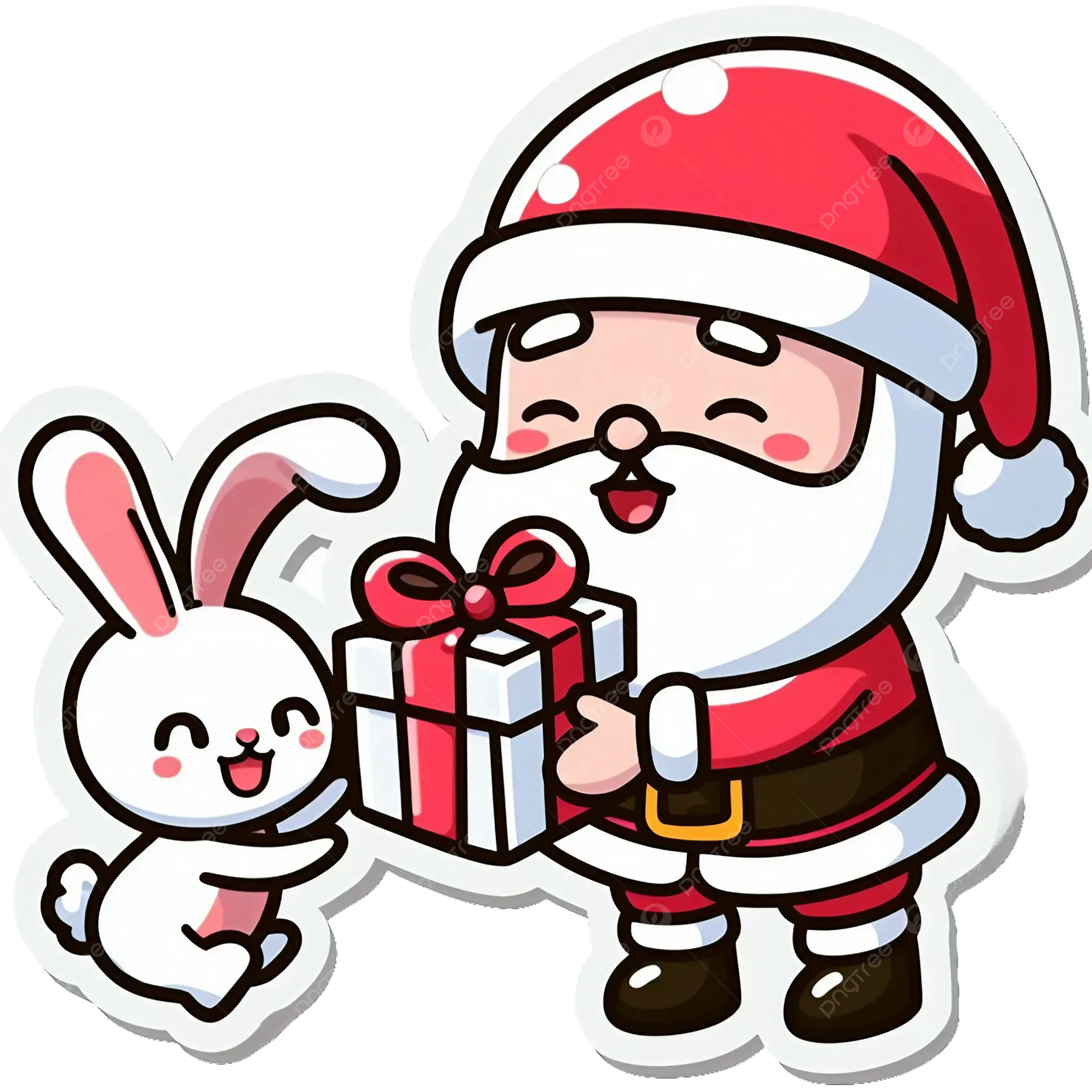 Santa claus sticker png transparent images free download vector files