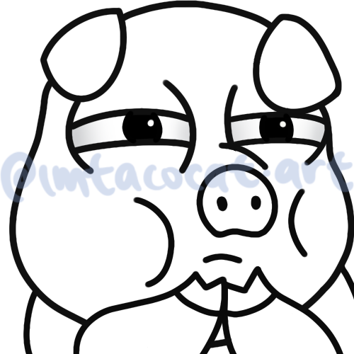 Art attack a suspicious piggy ð