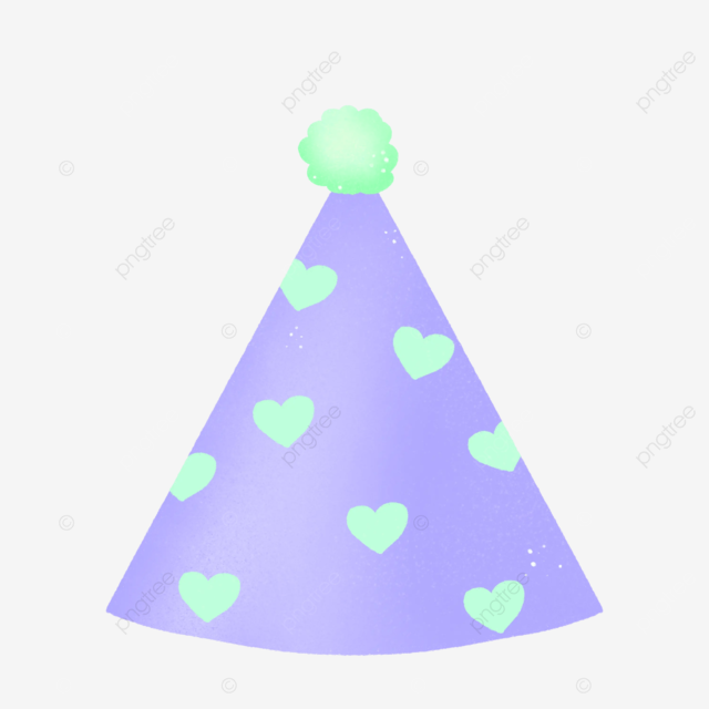 Party hat for celebration with purple colour party hat birthday png transparent clipart image and psd file for free download