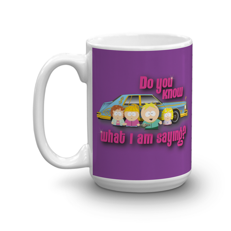 South park do you know what im saying white mug â south park shop