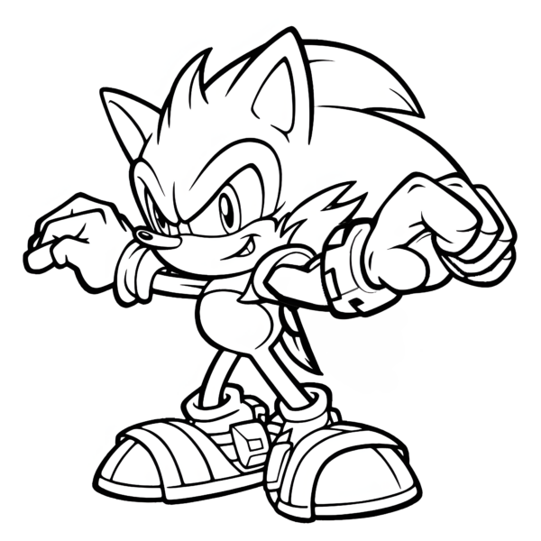 Blue streak sonic ausmalbild