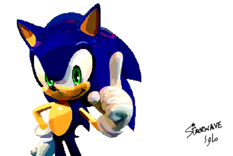S trademark pose