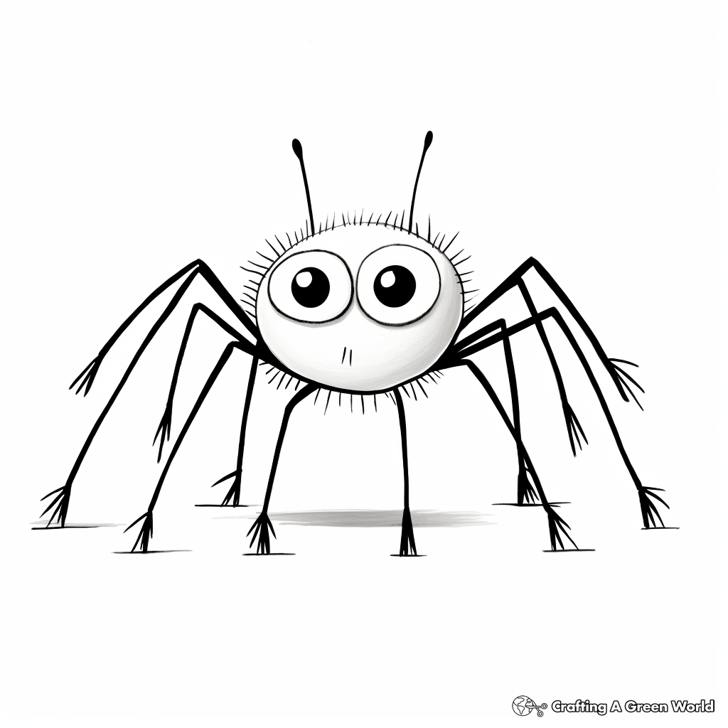Baby long legs coloring pages