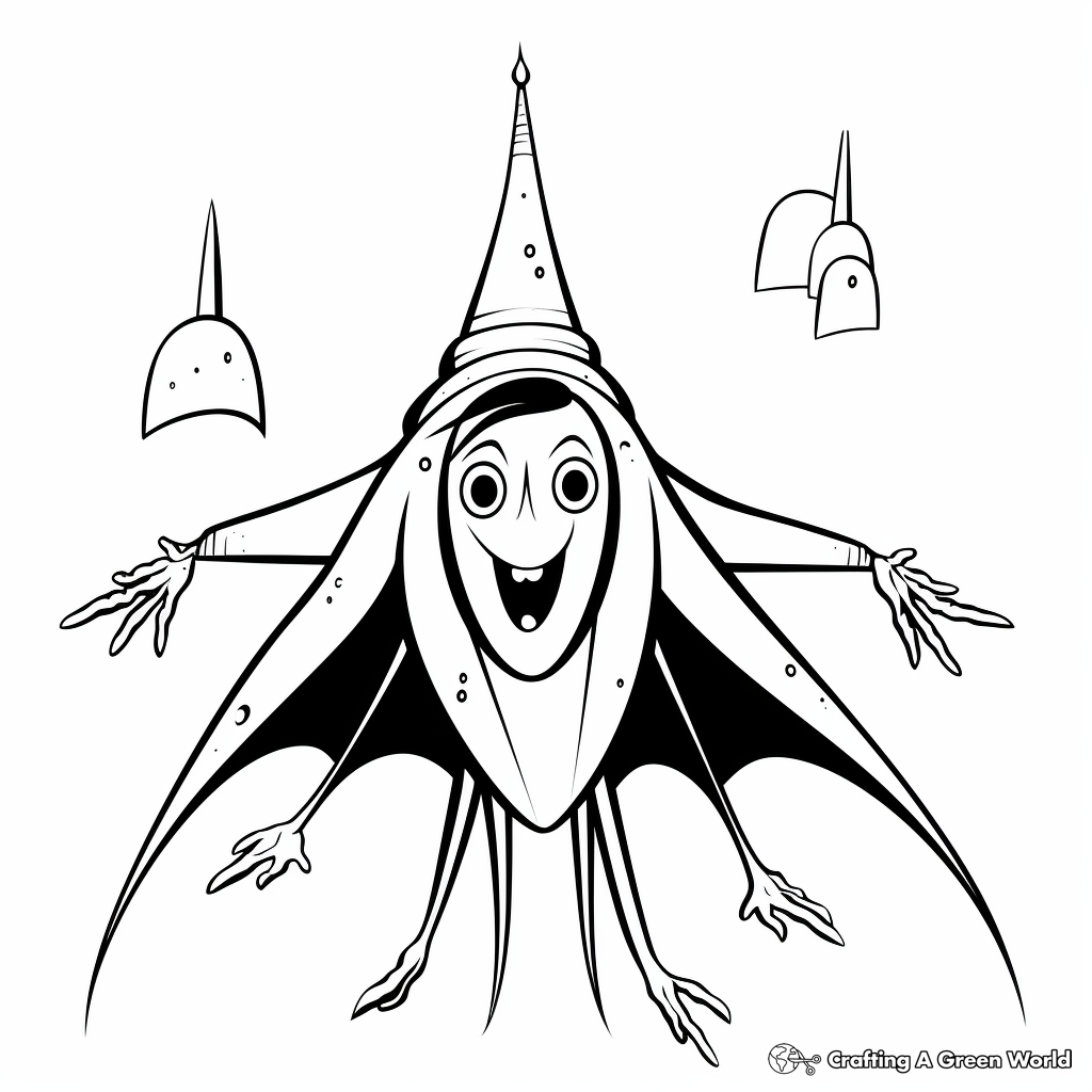 Vampire squid coloring pages