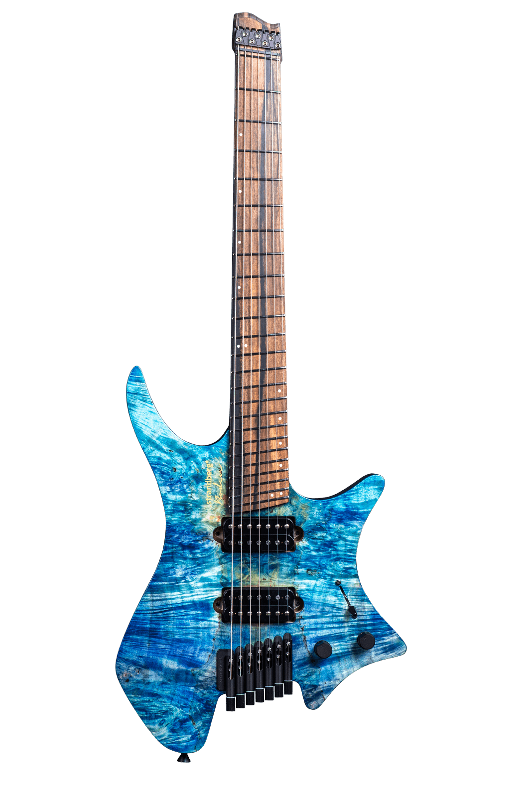 Boden j artisan maple fullmoon summer blue strandberg guitars