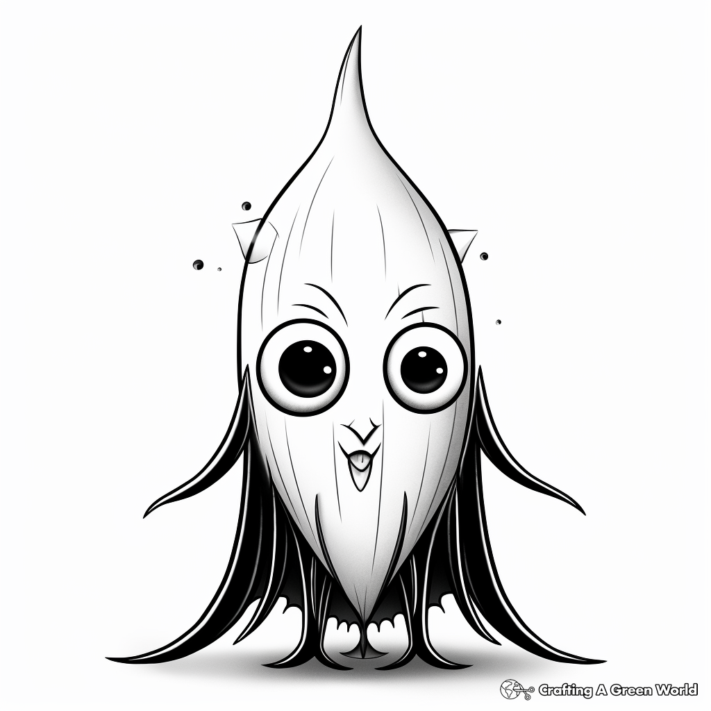 Vampire squid coloring pages