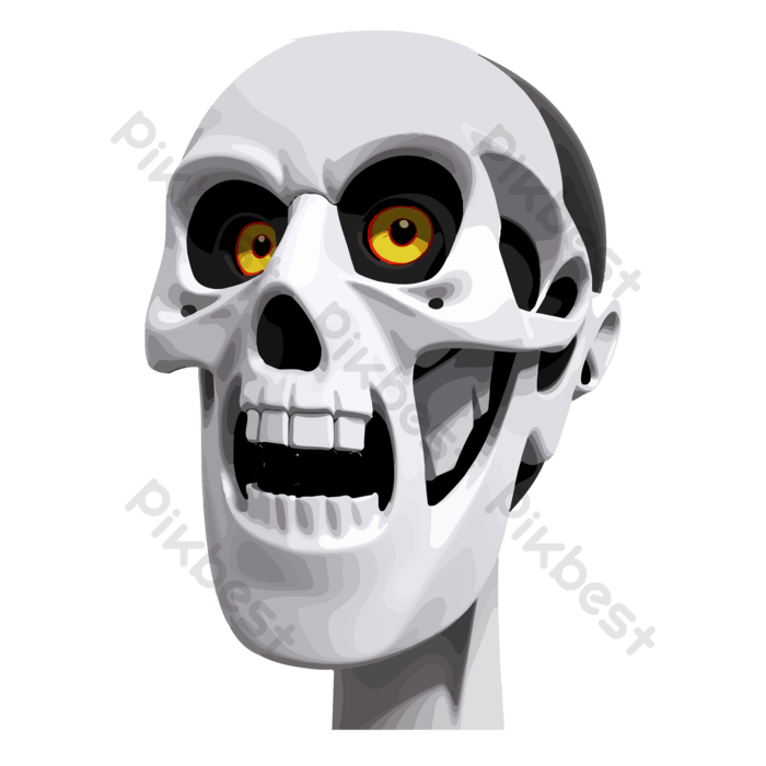 D drawing vector art human head skull png images eps free download