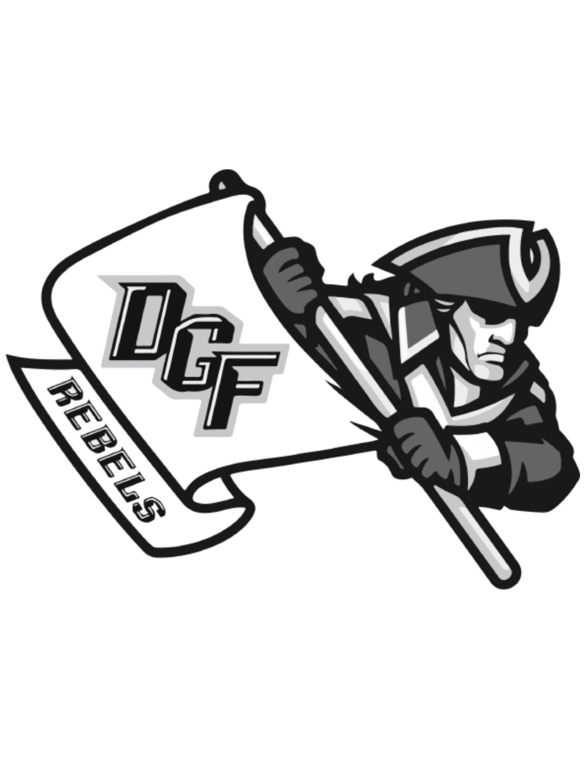 Dgf rebels mascot goes revolutionary with new design
