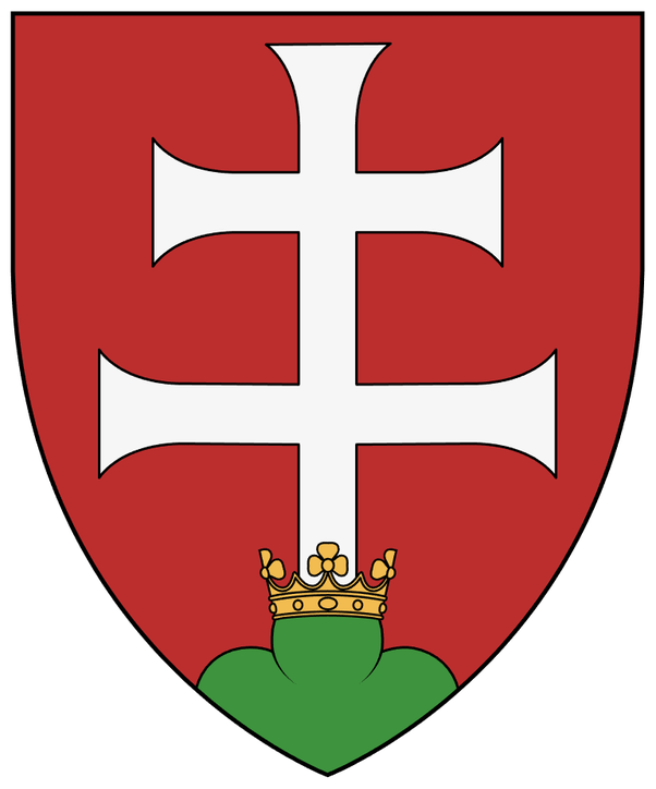 Why is the cross on the hungarian national emblem tilted