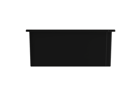 Bocchi sotto dual mount fireclay kitchen sink kit with accessories black